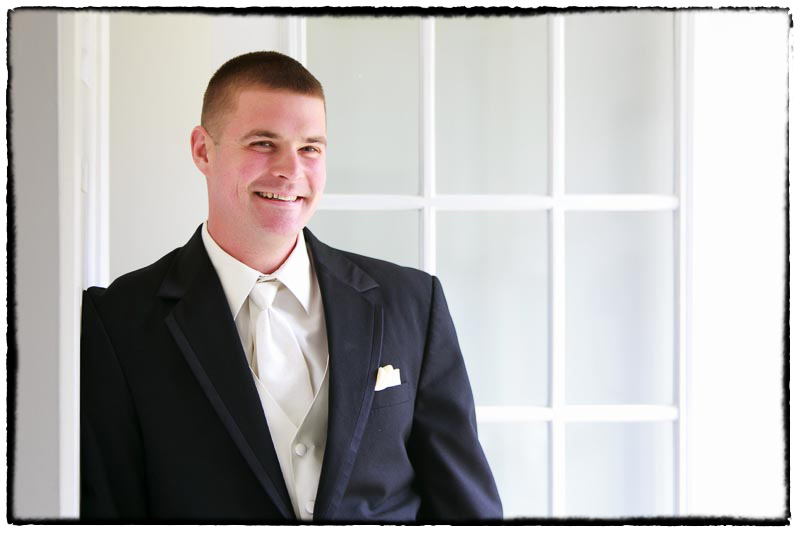 Western Mass wedding photography groom portrait