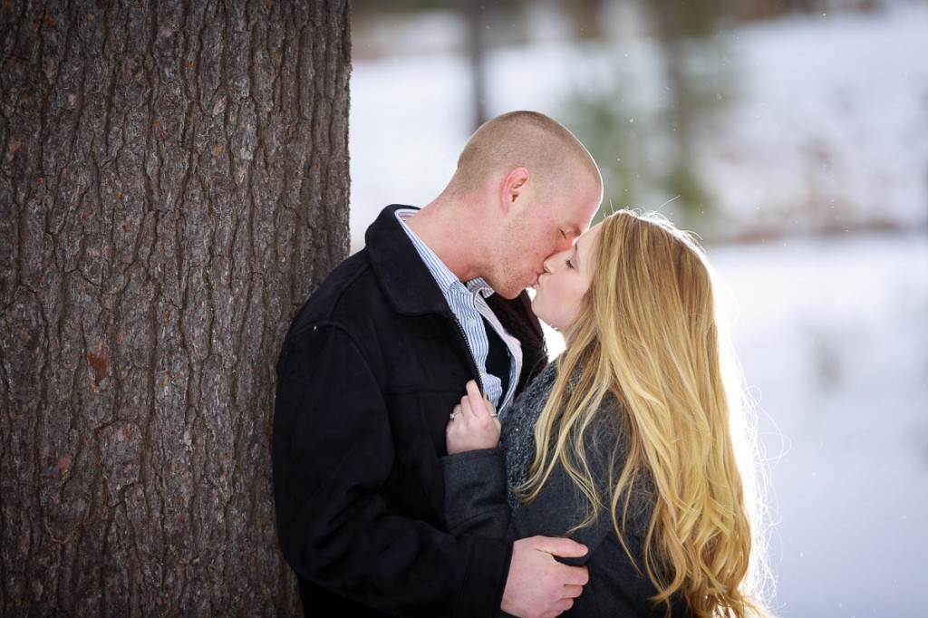 Snowy engagement photos at Look Park Northampton, Western Massachusetts Engagement Photography