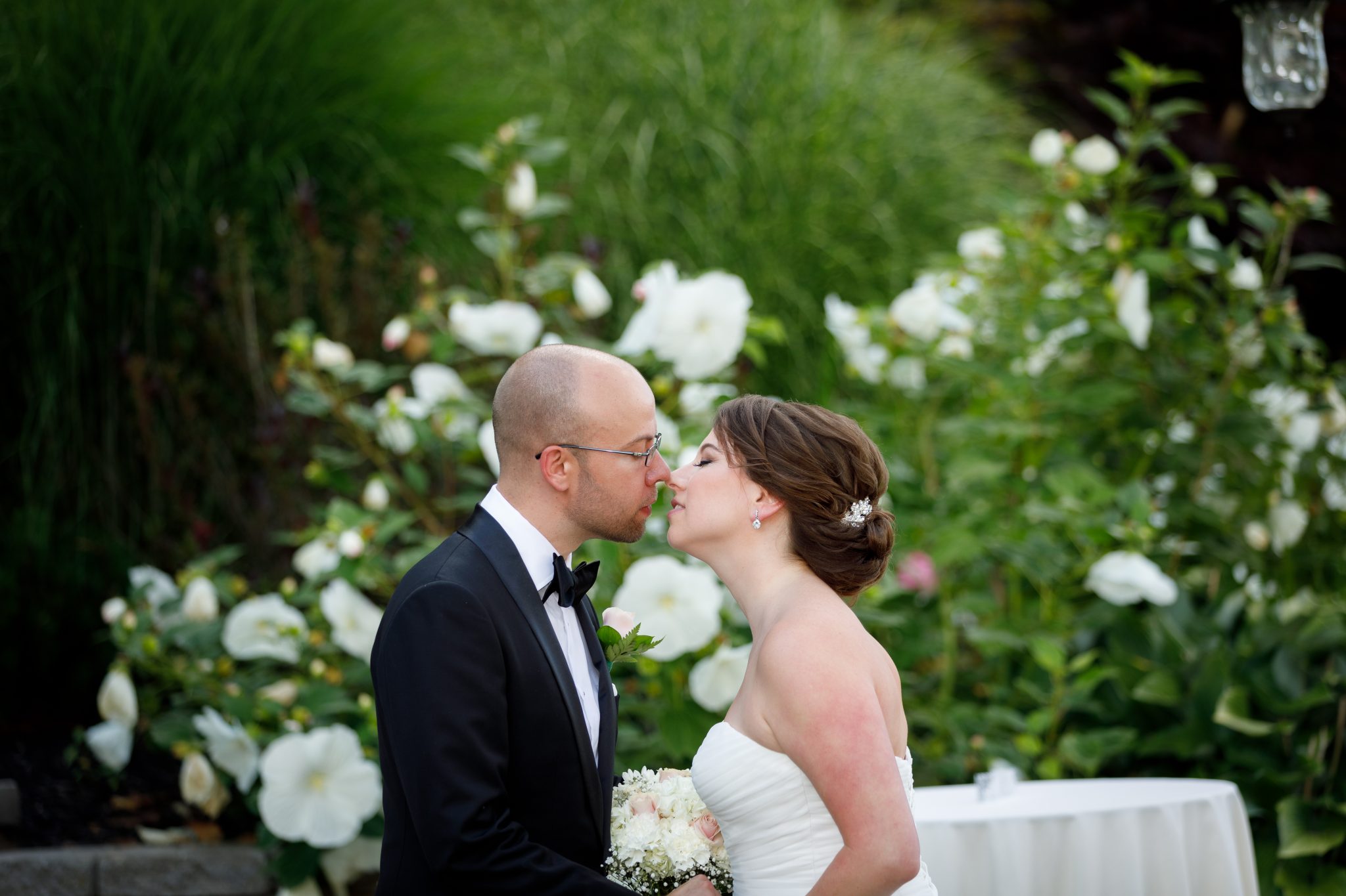 The Mountain Rose Inn weddings22 Bride and Groom First look at the Mountain Rose Inn