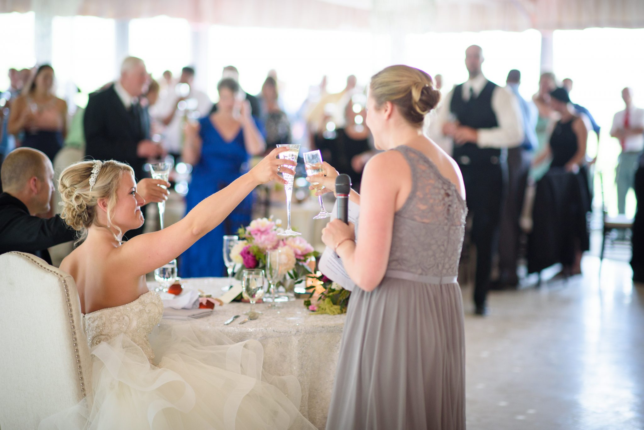 The Mountain Rose Inn weddings39 Maid of honor giving toast