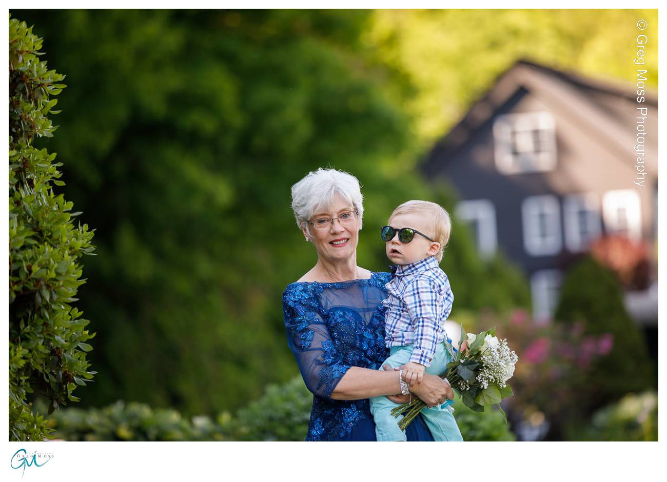 Mother of the bride with ring bearer.