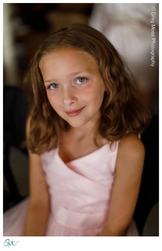 Mountain Rose Inn Wedding-6 Flower girl smiling with pretty eyes