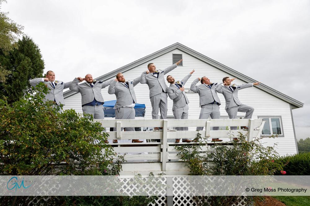 Groomsmen posing