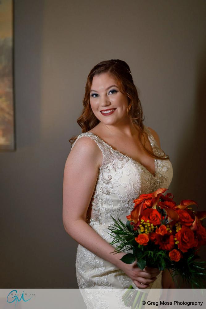 Portrait of bride on wedding day