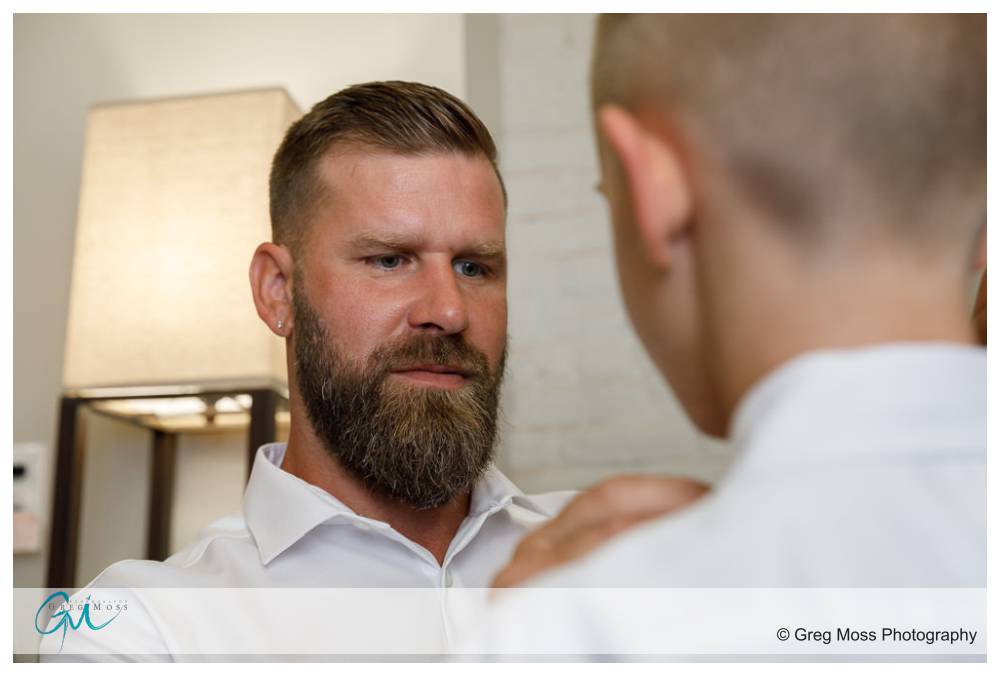 The Boylston Rooms Wedding-4 Groom helping son with his tie.