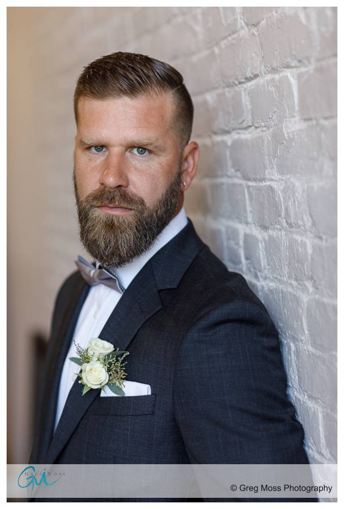 The Boylston Rooms Wedding-8 Groom Portrait with window light