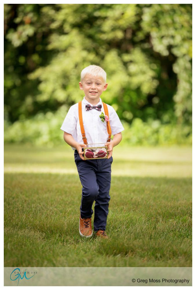 Publick House Wedding-11 Ring bearer walking down the aisle