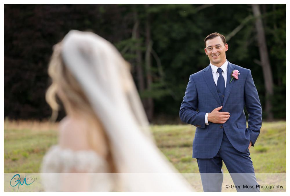 Publick House Wedding-17 Groom smiling at bride in field