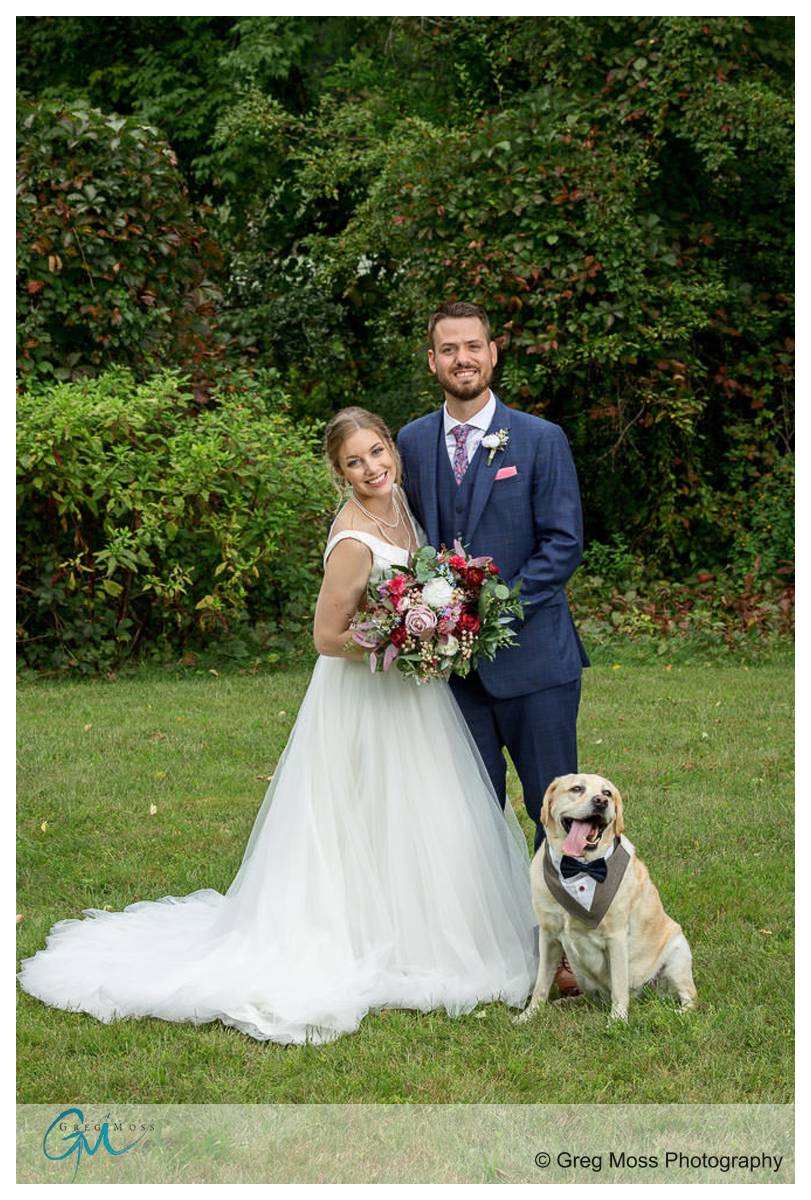 Publick house vov renewal 010 Wedding couple with their dog