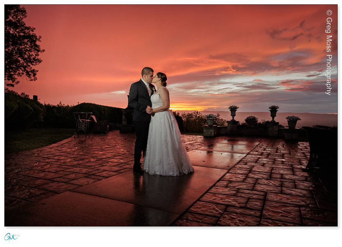 Holyoke Wedding Photography-17 Dramatic orange/pink sunset