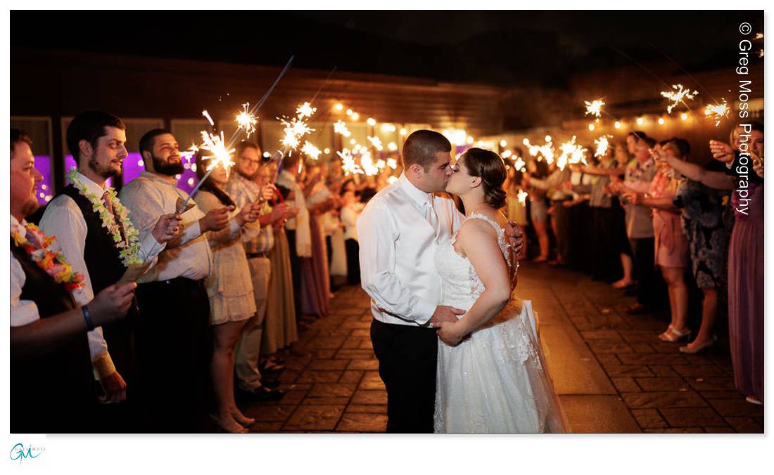 Holyoke Wedding Photography-22 Sparkler Exit