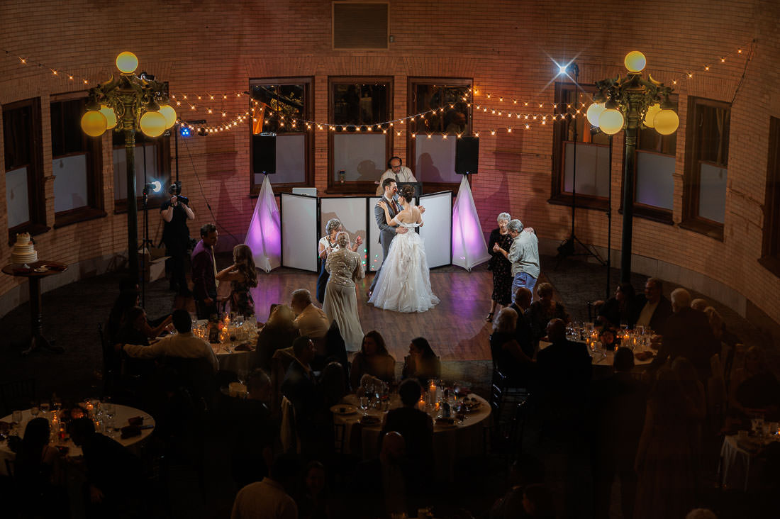 Union Station Wedding-20 union station dance floor in Roosevelt Room